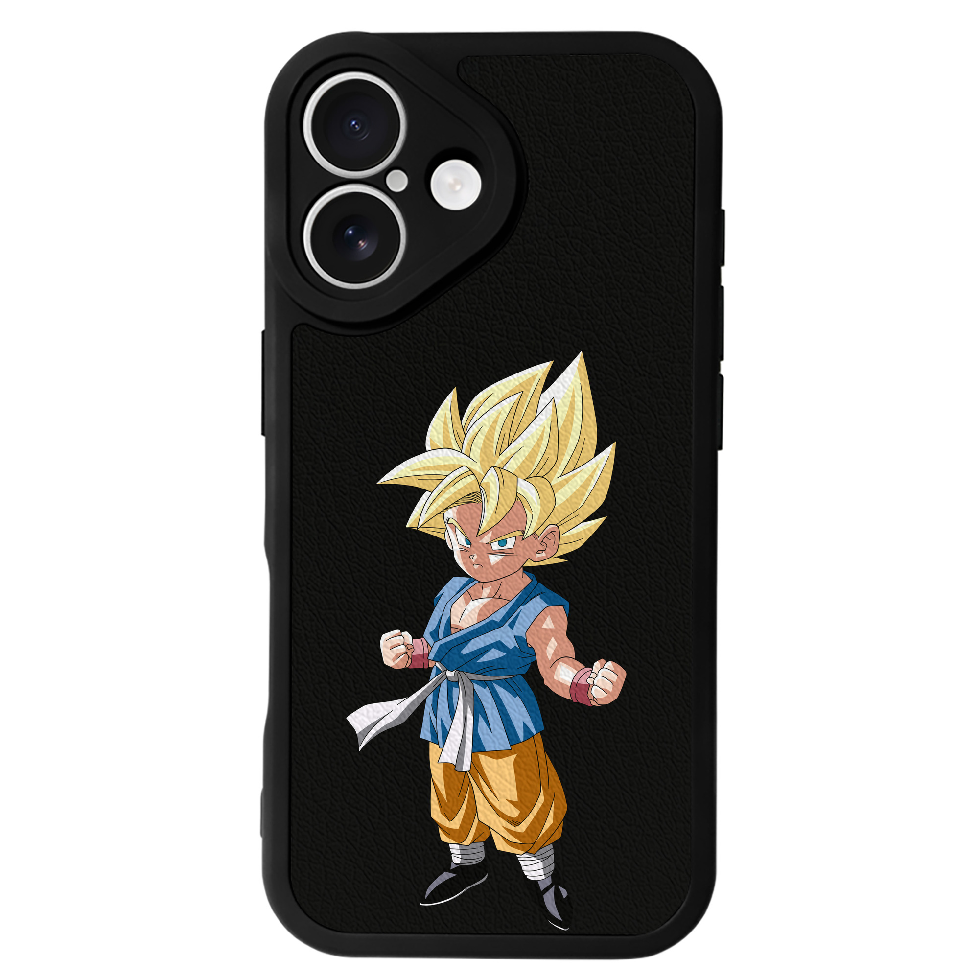 （画像用） ドラゴンボール 孫 悟飯（そんごはん）DRAGON BALL Son Gohan 【iPhone 16シリーズ対応】シリコンスマホケース（レザー調） 材質：シリコン